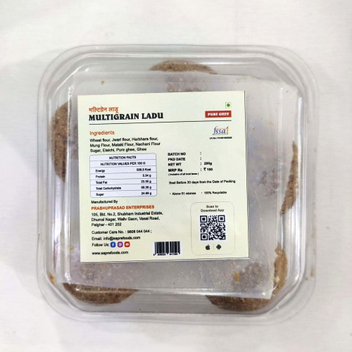 Pure Ghee Multigrain Ladu / शुद्ध तूपातले मल्टीग्रेन लाडू (200 g)